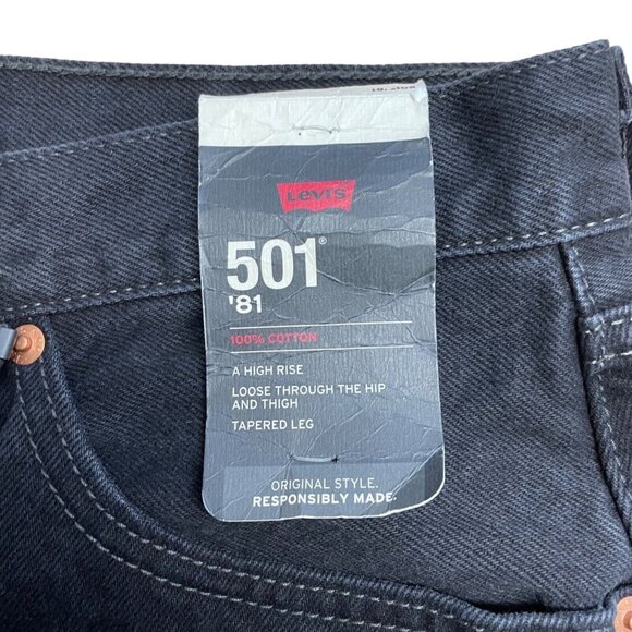 LEVI'S JEANS 501 HIGH RISE MOM JEANS 80'S STYLE SIZE 34 X 29 100% COTTON TAPERED - Picture 9 of 16